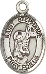 [9228SS] Sterling Silver Saint Stephanie Medal