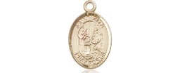 [9244GF] 14kt Gold Filled Saint Zita Medal