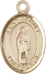 [9259GF] 14kt Gold Filled Saint Samuel Medal