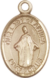 [9269GF] 14kt Gold Filled Our Lady of Africa Medal