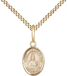 [9273GF/18G] 14kt Gold Filled Saint Wenceslaus Pendant on a 18 inch Gold Plate Light Curb chain