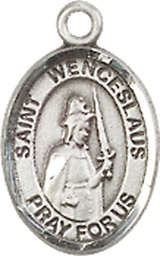 [9273SS] Sterling Silver Saint Wenceslaus Medal