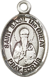 [9275SS] Sterling Silver Saint Basil the Great Medal