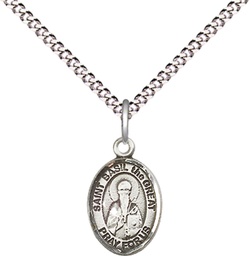 [9275SS/18S] Sterling Silver Saint Basil the Great Pendant on a 18 inch Light Rhodium Light Curb chain