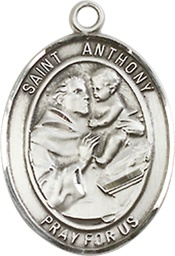 [8004SSY] Sterling Silver Saint Anthony of Padua Medal - With Box
