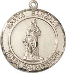 [8006RDSPGF] 14kt Gold Filled Santa Barbara Medal