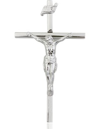 [0029SS] Sterling Silver Crucifix Medal