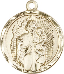 [0036KGF] 14kt Gold Filled Saint Joseph Medal