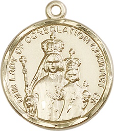[0038GF] 14kt Gold Filled Our Lady of Consolation Medal