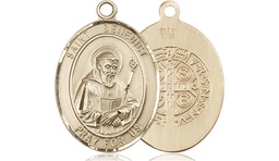 [8008GF] 14kt Gold Filled Saint Benedict Medal