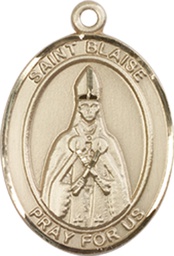 [8010GF] 14kt Gold Filled Saint Blaise Medal