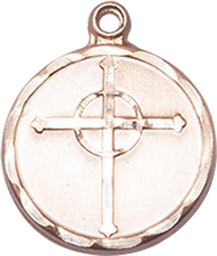 [0051GF] 14kt Gold Filled Episcopal Cross Medal