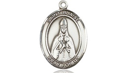 [8010SS] Sterling Silver Saint Blaise Medal