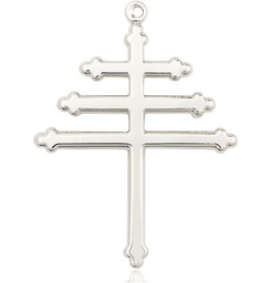 [0064SS] Sterling Silver Maronite Cross Medal