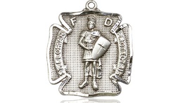 [0070SS] Sterling Silver Saint Florian Medal