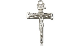 [0072SS] Sterling Silver Nail Crucifix Medal