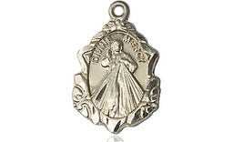 [0822DMKT] 14kt Gold Divine Mercy Medal