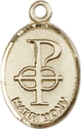 [0969KT] 14kt Gold Matrimony Medal