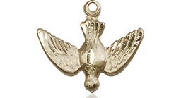 [1628KT] 14kt Gold Holy Spirit Medal