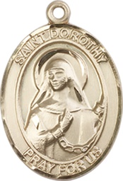 [8023GF] 14kt Gold Filled Saint Dorothy Medal