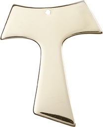 [3950KT] 14kt Gold Tau Cross Medal