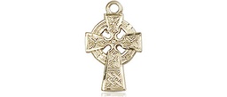 [4133KT] 14kt Gold Celtic Cross Medal