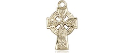 [4133KT] 14kt Gold Celtic Cross Medal