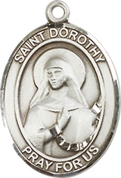 [8023SS] Sterling Silver Saint Dorothy Medal