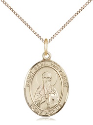 [8275GF/18GF] 14kt Gold Filled Saint Basil the Great Pendant on a 18 inch Gold Filled Light Curb chain