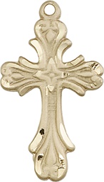 [5419KT] 14kt Gold Cross Medal