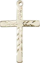 [5677KT] 14kt Gold Cross Medal