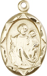 [0612KGF] 14kt Gold Filled Saint Joseph Medal