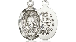 [0612MSSY] Sterling Silver Miraculous Medal - With Box