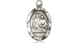[0612RASS] Sterling Silver Saint Raphael Medal