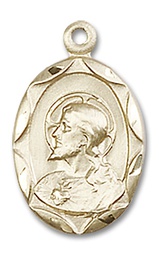 [0612SGF] 14kt Gold Filled Scapular Medal