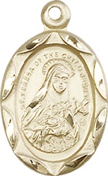 [0612TGF] 14kt Gold Filled Saint Theresa Medal