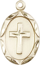[0612YGF] 14kt Gold Filled Cross Medal