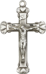 [0620SS] Sterling Silver Crucifix Medal