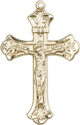 [0622GF] 14kt Gold Filled Crucifix Medal