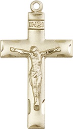 [0624GF] 14kt Gold Filled Crucifix Medal
