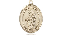 [8029GF] 14kt Gold Filled Saint Jane of Valois Medal