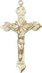 [0635GF] 14kt Gold Filled Crucifix Medal