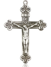 [0639SSY] Sterling Silver Crucifix Medal - With Box