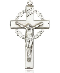 [0640SS] Sterling Silver Crucifix Medal