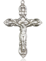 [0646SS] Sterling Silver Crucifix Medal