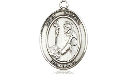 [8030SS] Sterling Silver Saint Dominic de Guzman Medal