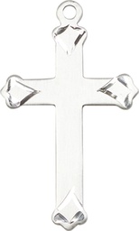 [0651YSS] Sterling Silver Cross Medal