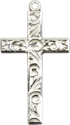 [0652YSS] Sterling Silver Cross Medal