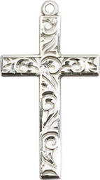 [0653YSS] Sterling Silver Cross Medal