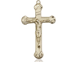 [0664GF] 14kt Gold Filled Crucifix Medal